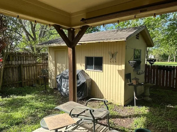 a view of outdoor space and deck