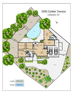 $1,795,000 | 3350 Carlyle Terrace, Lafayette, CA 94549
