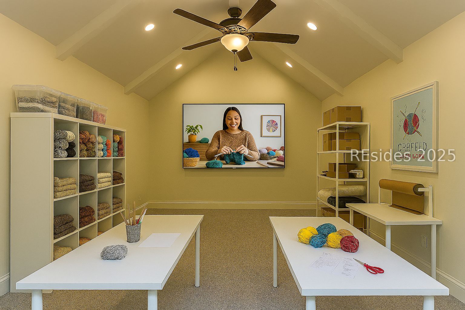 2 Oldfield Village Road Bluffton, SC 29909 - Photo 36 of 37 AI-rendering 2nd flr unfinished space - craft zone