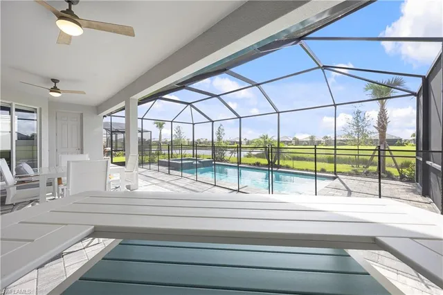 a view of a building from a balcony