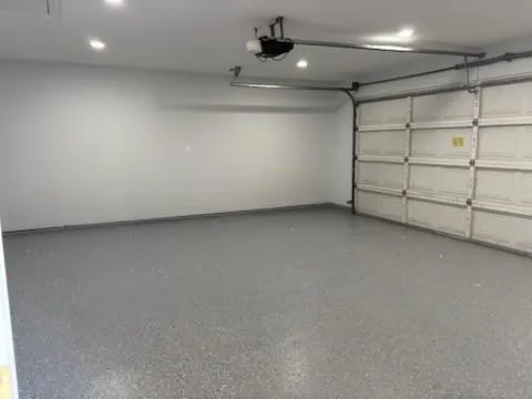 a view of a garage