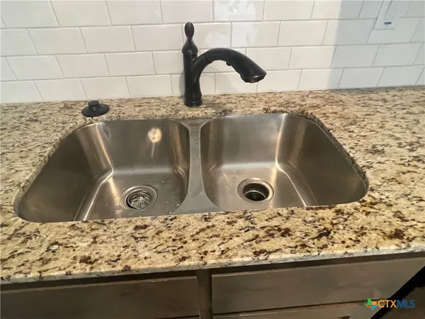a closeup of a sink