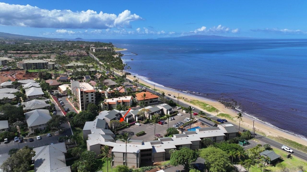 483 South Kihei Road, Unit 115 Kihei, HI 96753 - Photo 34 of 36 an aerial view of a house with a ocean view