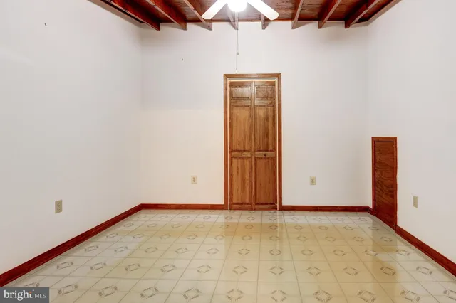 a view of an empty room