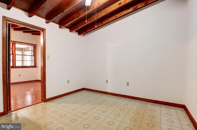 a view of an empty room