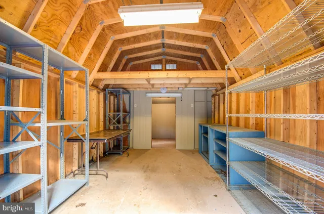 a view of storage and utility room