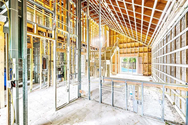 front view of a building with a outdoor space