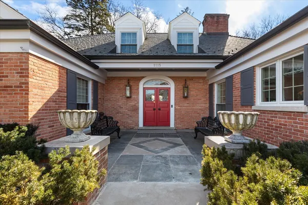 a front view of a house