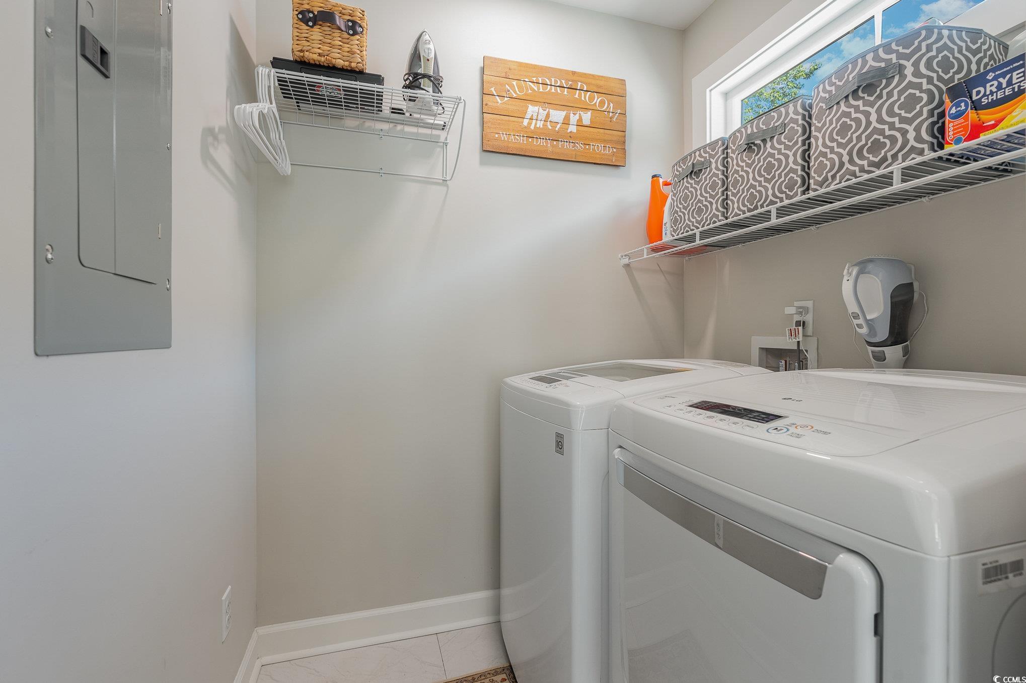 208 Kings Crossing Loop Murrells Inlet, SC 29576 - Photo 12 of 28 Laundry room with light tile patterned flooring an