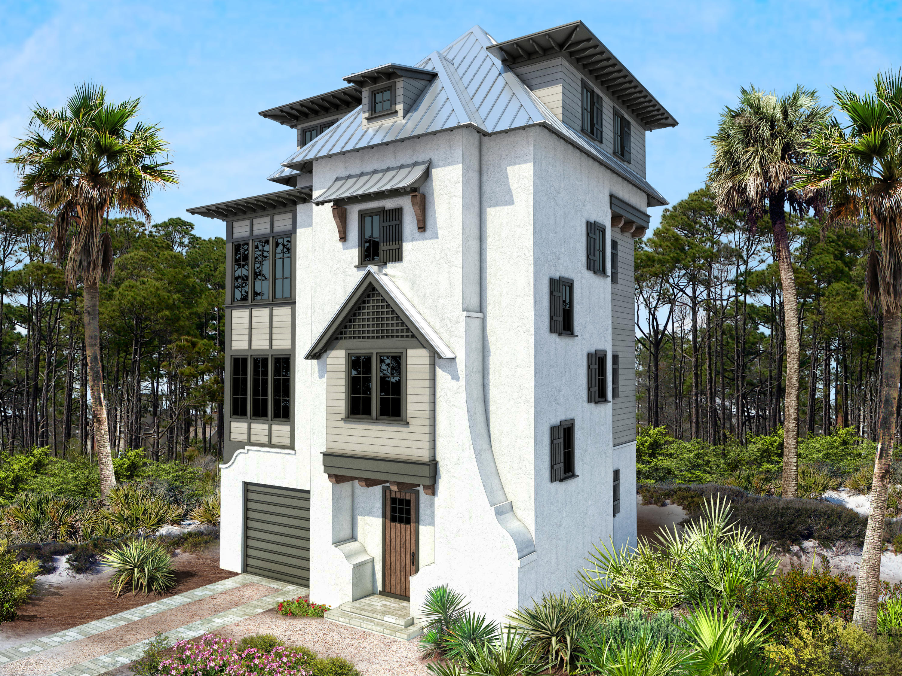 Lot 8 Tresca Place Santa Rosa Beach, FL 32459 - Photo 1 of 43 front view of a house with a yard
