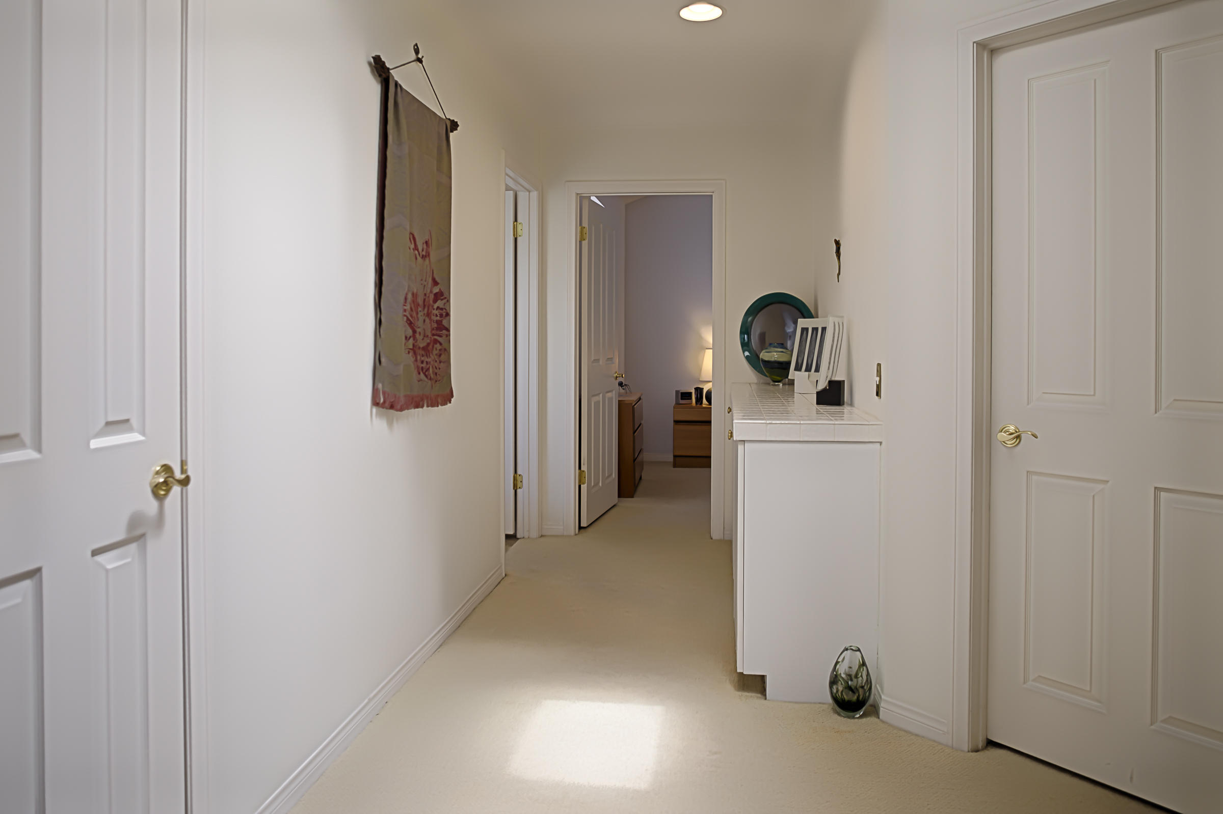 4004 Primavera Road Santa Barbara, CA 93110 - Photo 14 of 39 Wide Upstairs Hallway with skylight