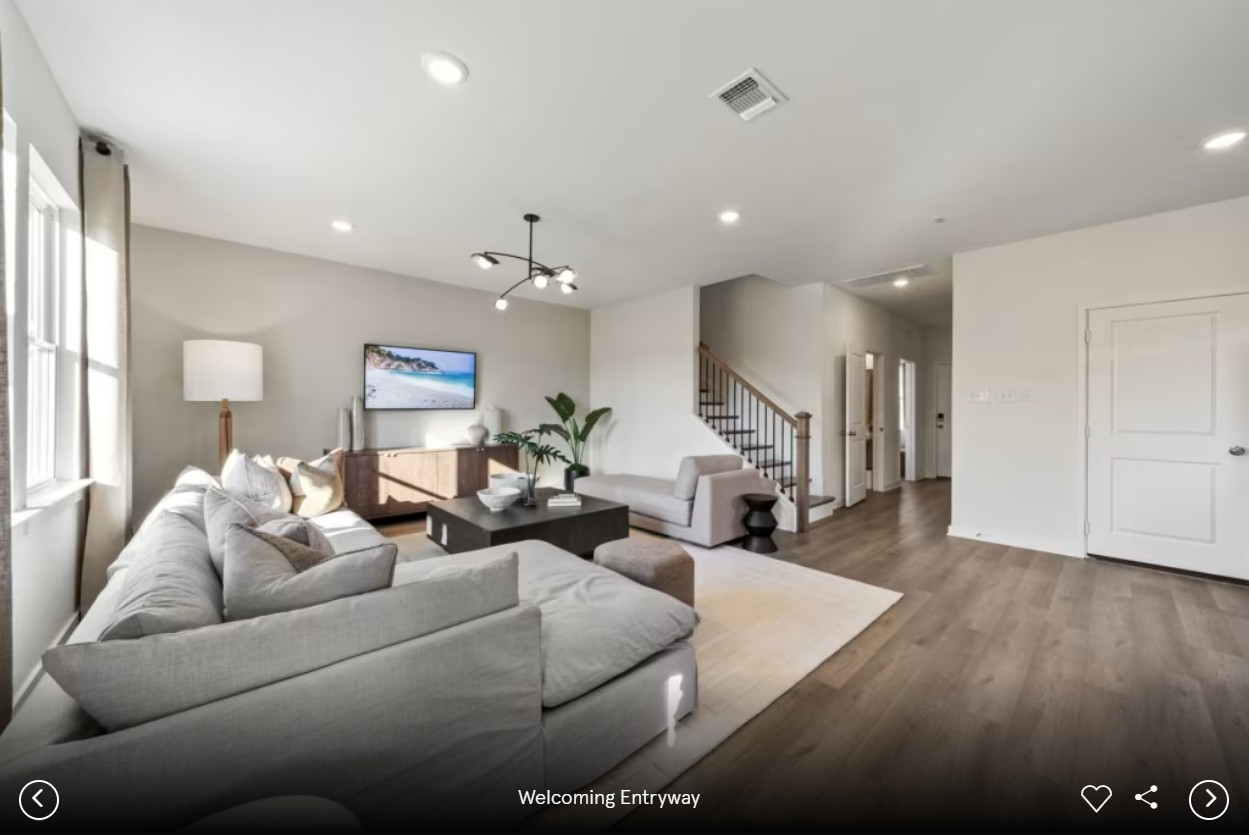 1363 Big Sky Road Belton, TX 76513 - Photo 4 of 8 a living room with furniture and a wooden floor