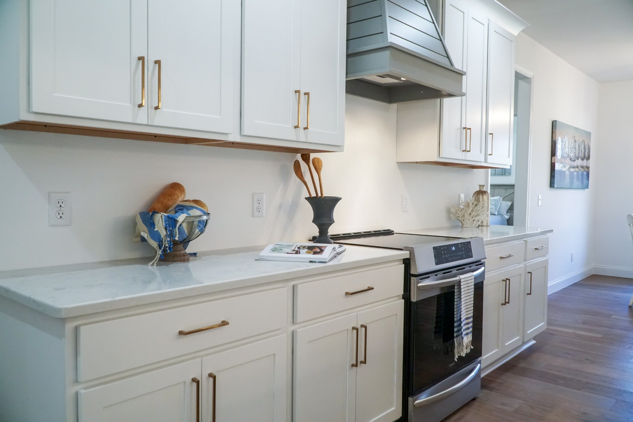 8203 Cookeville Boatdock Road Baxter, TN 38544 - Photo 21 of 64 a kitchen with stainless steel appliances granite countertop white cabinets a sink and dishwasher