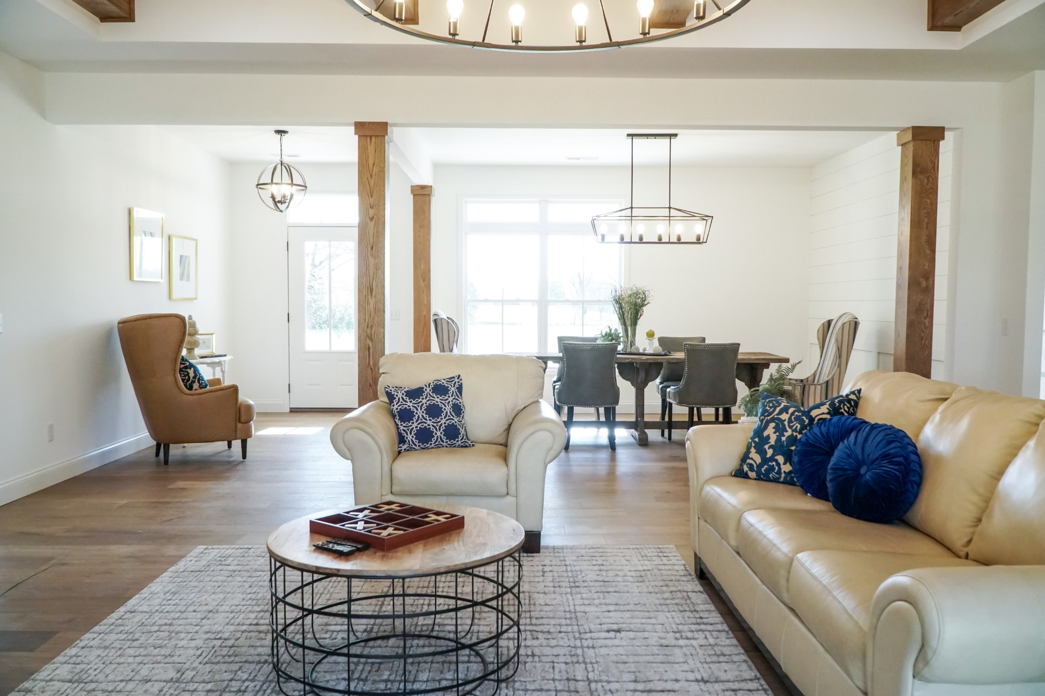 8203 Cookeville Boatdock Road Baxter, TN 38544 - Photo 10 of 64 a living room with furniture and a chandelier