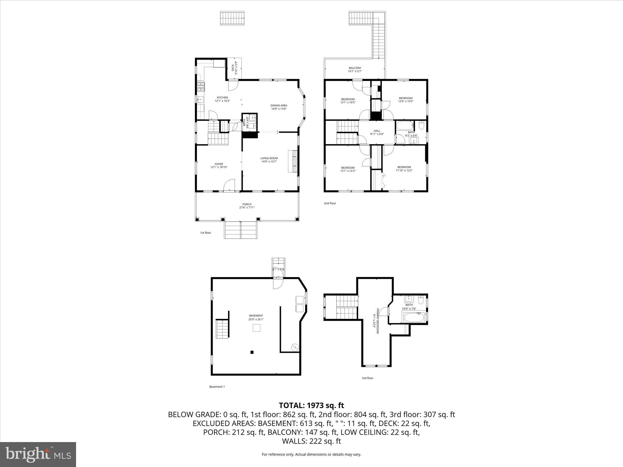 3911 Chatham Road Baltimore, MD 21207 - Photo 54 of 54 3911 Chatham Rd-All Floors With Dim