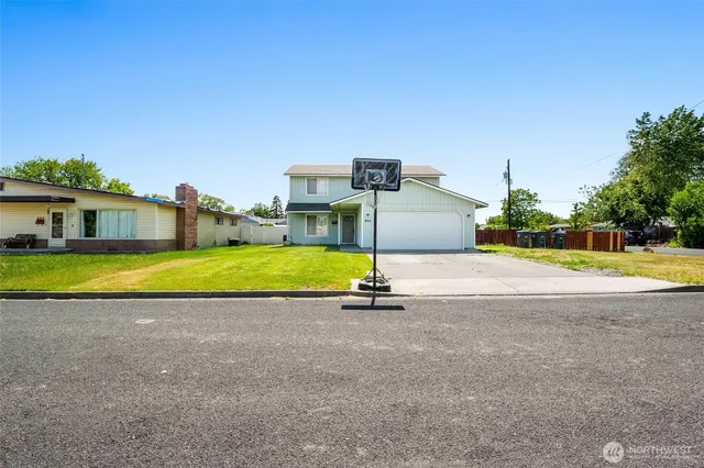 a view of a house with a swimming pool