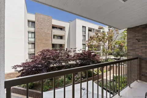 a view of a balcony