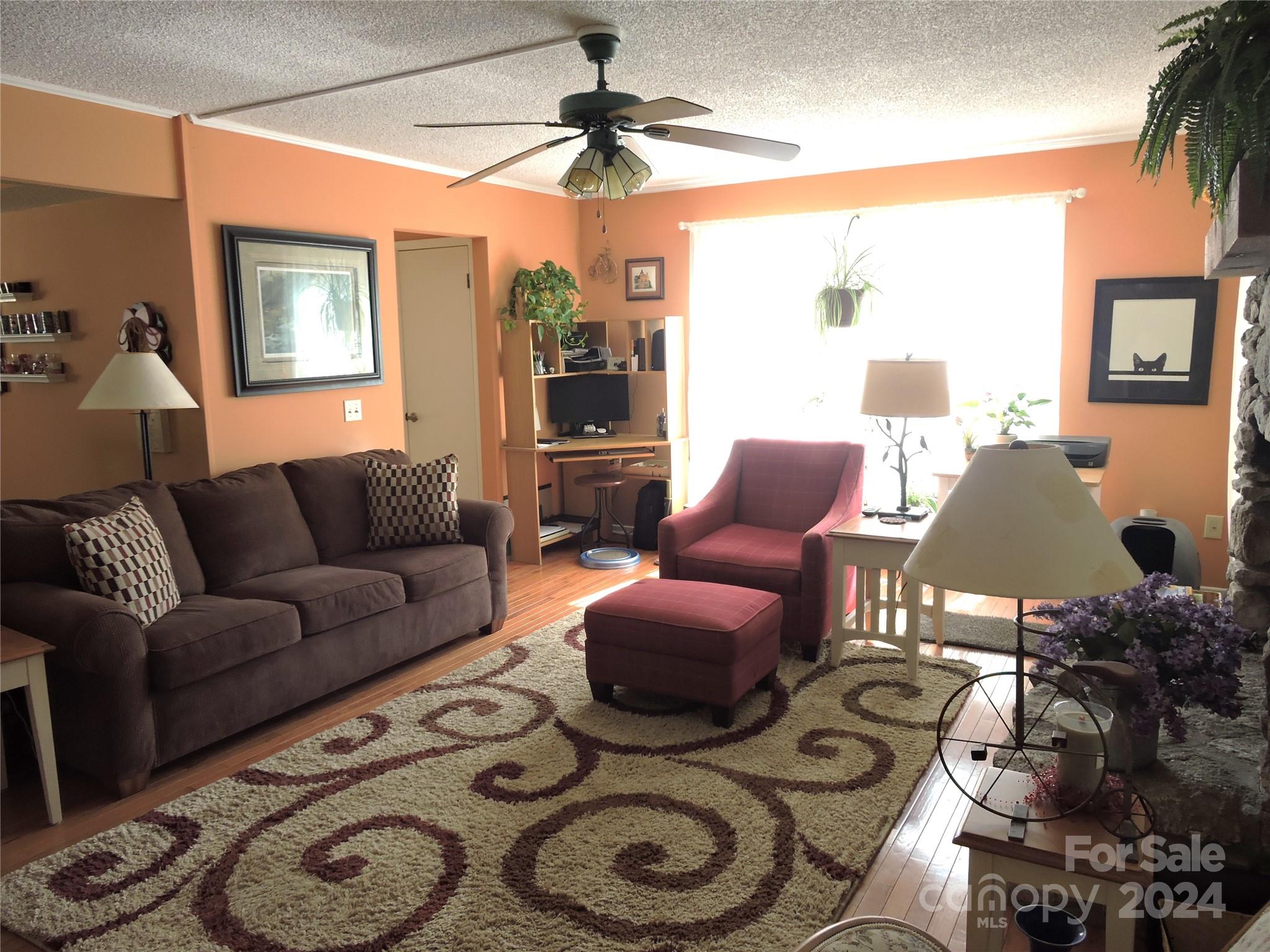 329 Riddle Cove Road Maggie Valley, NC 28751 - Photo 5 of 22 a living room with furniture and a large window