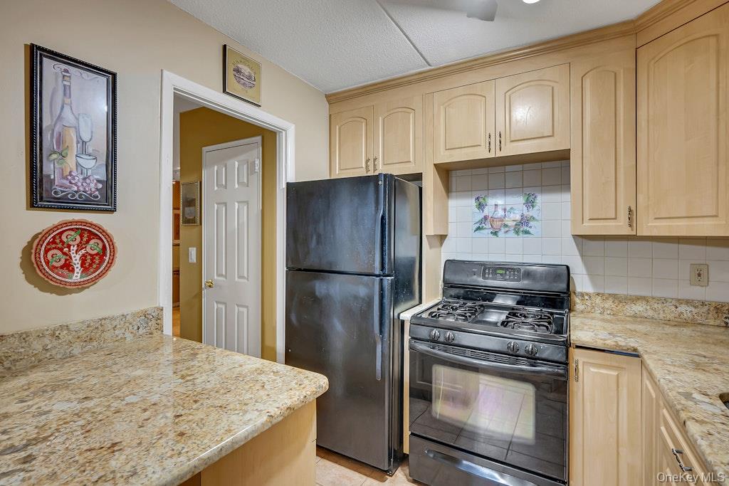 108 Sagamore Road, Unit 5E Tuckahoe, NY 10707 - Photo 14 of 23 a kitchen with stainless steel appliances granite countertop a refrigerator and a stove top oven