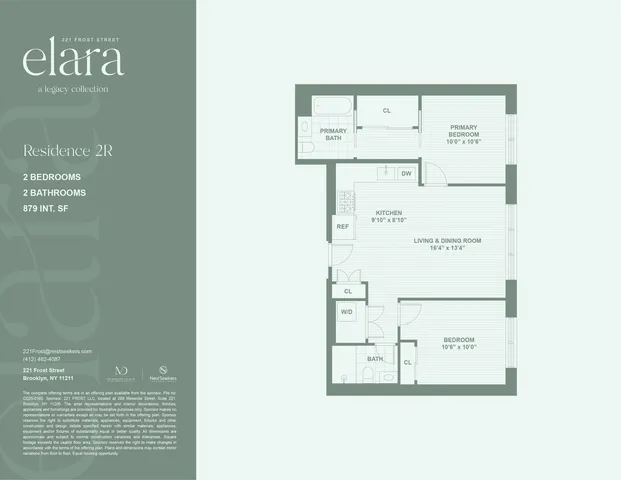 $1,350,000 | 221 Frost Street, Unit 2R | Williamsburg