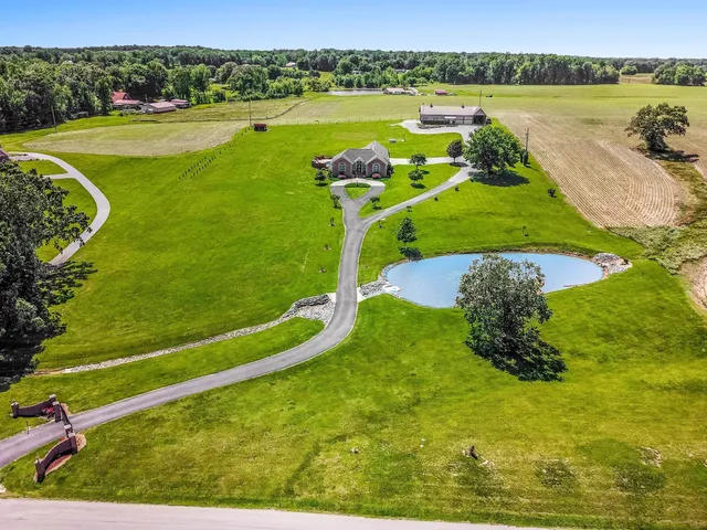 a view of a lake with a ocean view