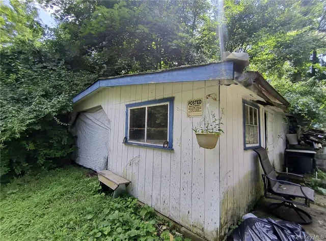 a view of a lush green forest