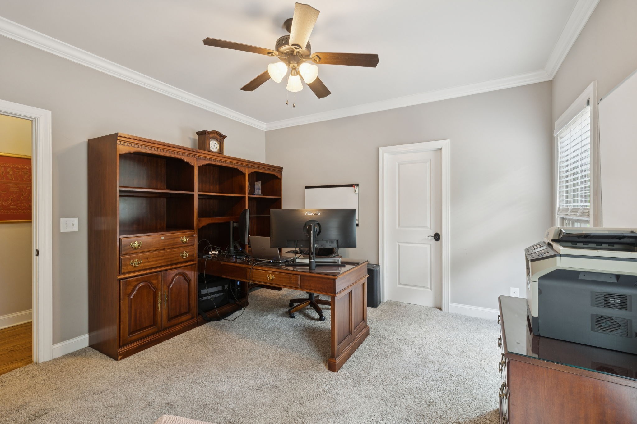 7270 Old Franklin Road Fairview, TN 37062 - Photo 43 of 96 a view of a workspace with furniture and a window