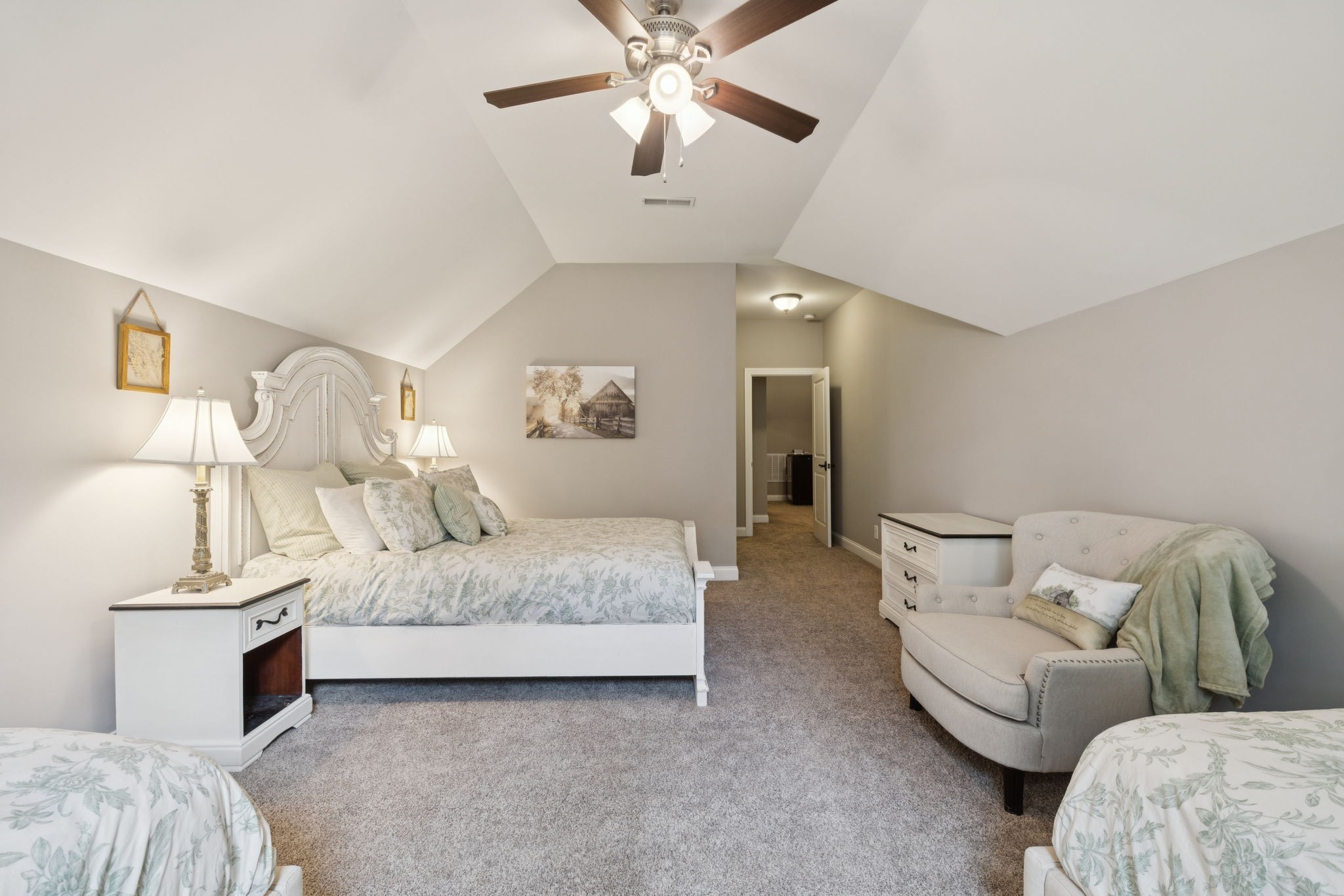 7270 Old Franklin Road Fairview, TN 37062 - Photo 49 of 96 a spacious bedroom with a bed and ceiling fan