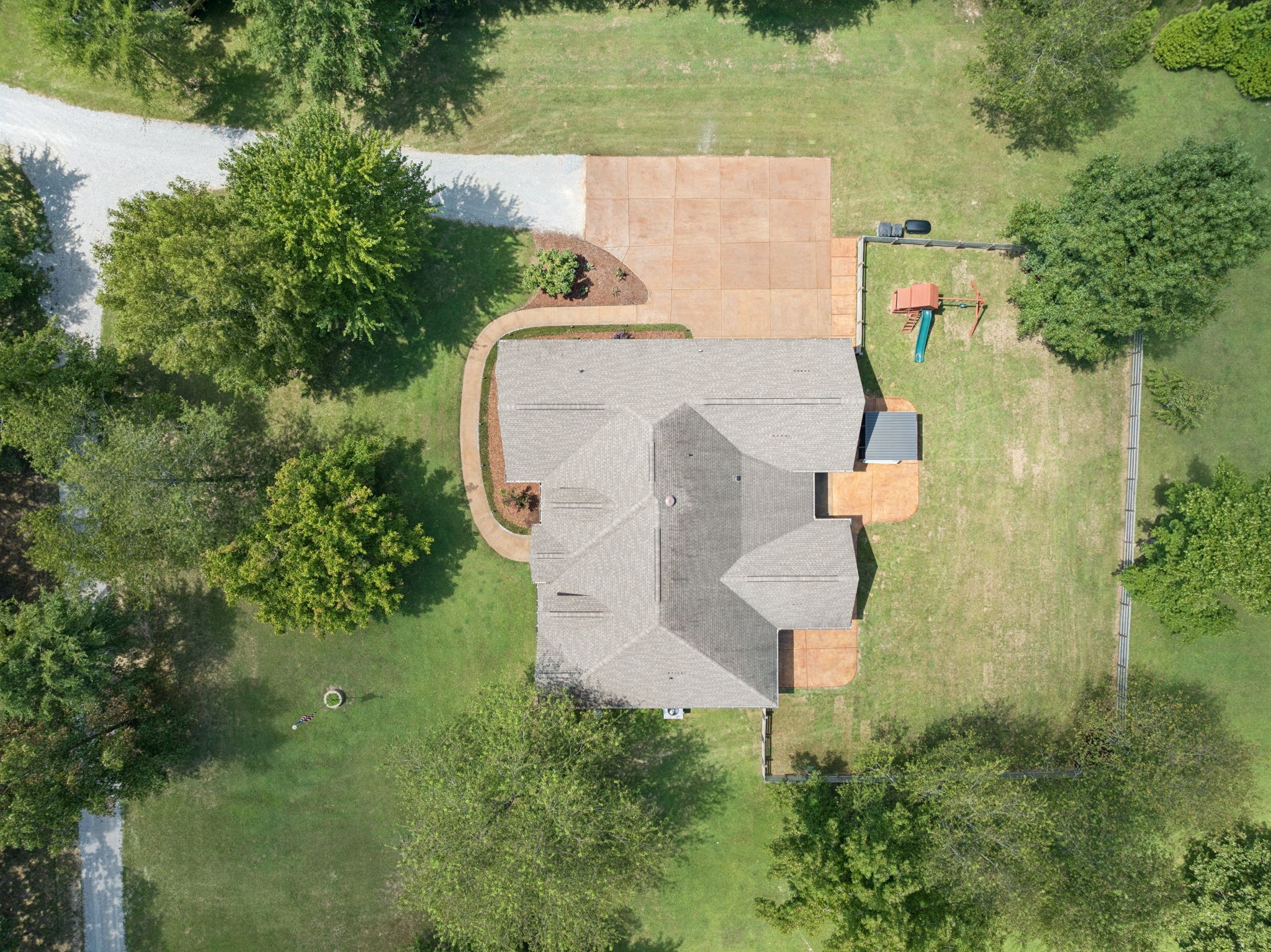 7270 Old Franklin Road Fairview, TN 37062 - Photo 66 of 96 an aerial view of a house with a yard and lake view