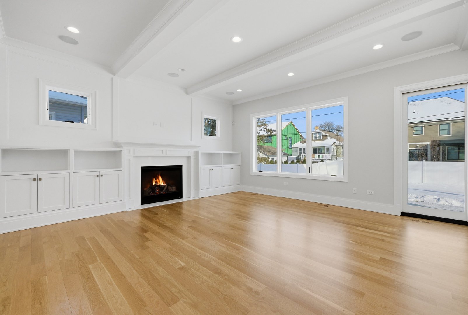611 South Prospect Avenue Elmhurst, IL 60126 - Photo 11 of 28 a view of an empty room with window and fire place