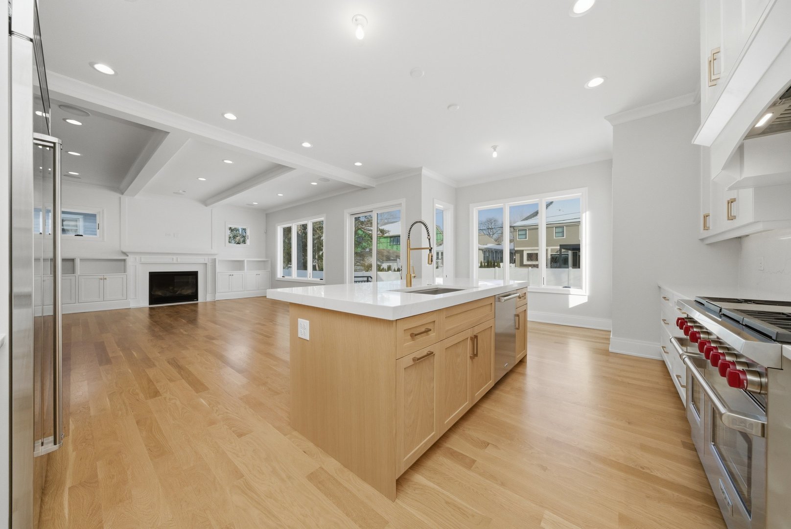 611 South Prospect Avenue Elmhurst, IL 60126 - Photo 5 of 28 a large kitchen with stainless steel appliances granite countertop a stove and a sink