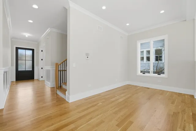 a view of livingroom with hallway