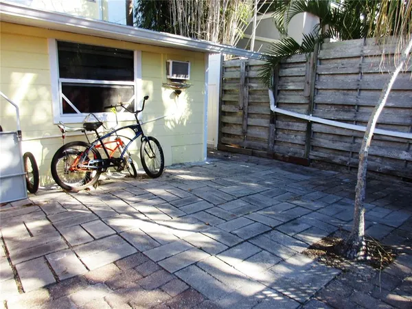 a view of a garden with plants