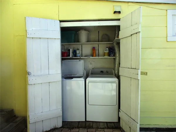 a view of outdoor space and deck