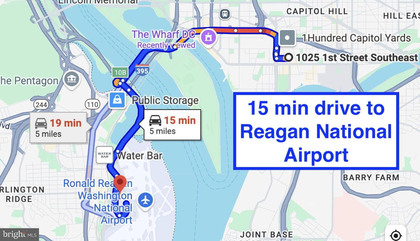 1025 First Street Southeast, Unit 614 Washington, DC 20003 - Photo 51 of 54 15 min drive to Reagan National Airport