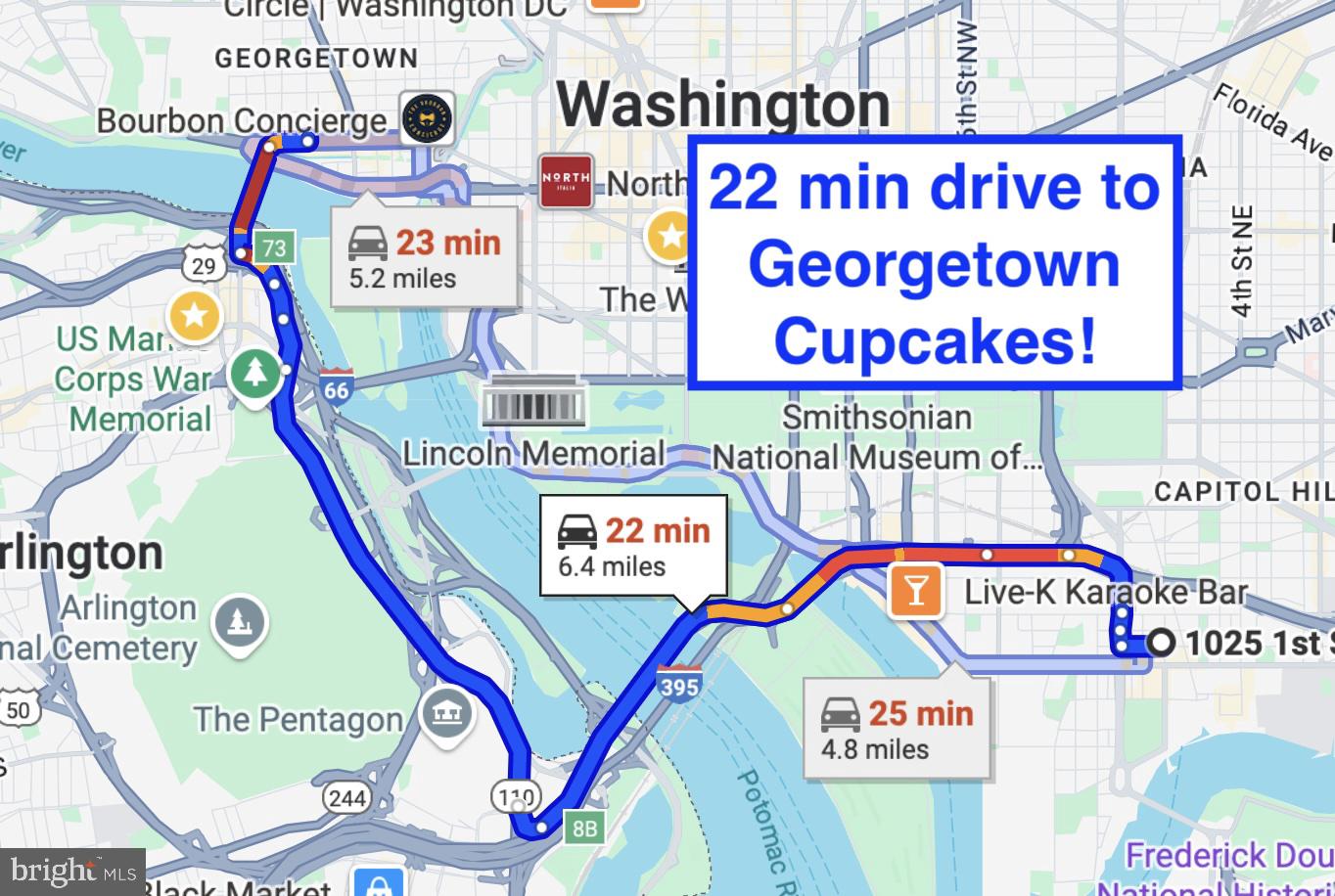 1025 First Street Southeast, Unit 614 Washington, DC 20003 - Photo 53 of 54 22 min drive to Georgetown Cupcakes