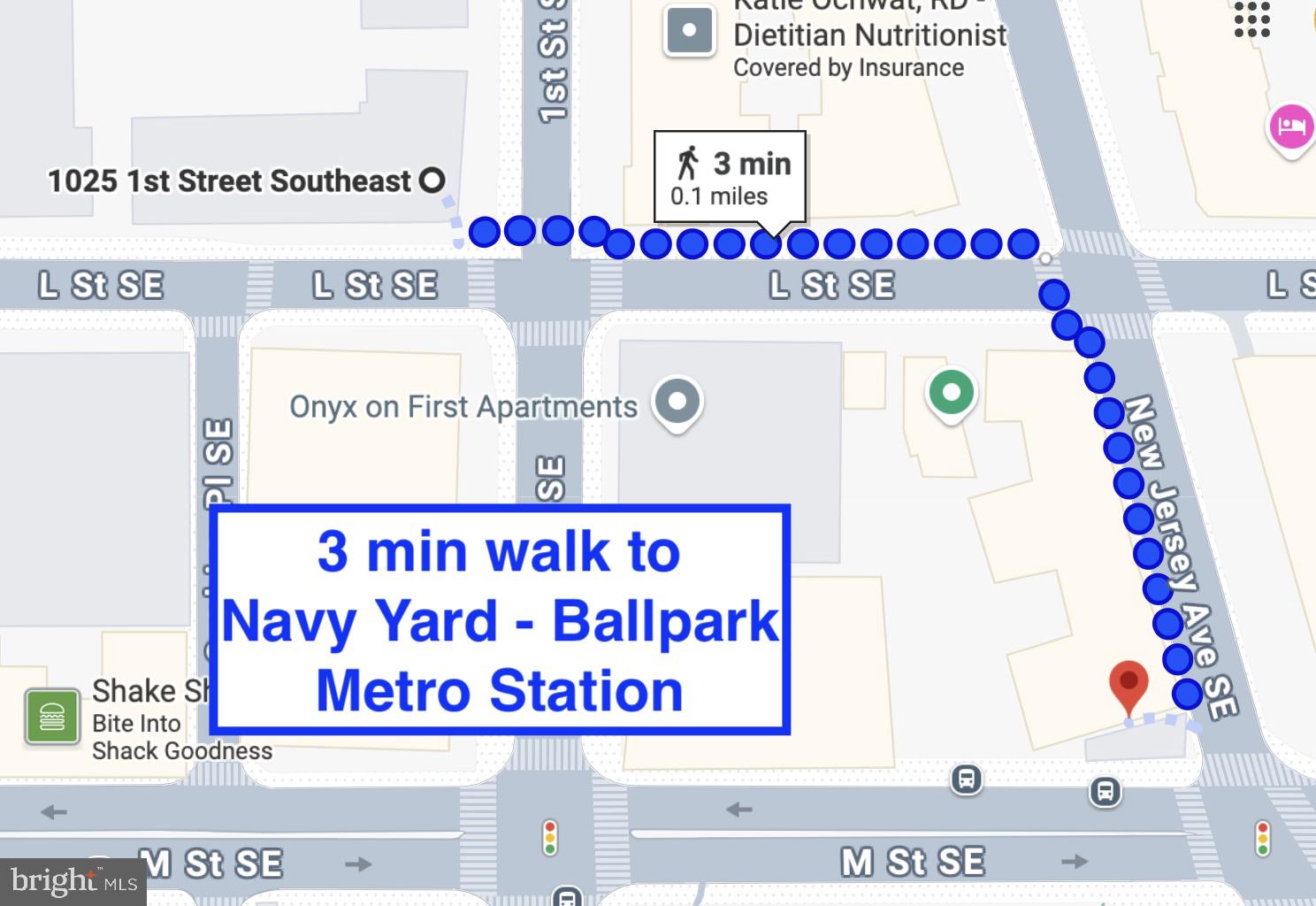 1025 First Street Southeast, Unit 614 Washington, DC 20003 - Photo 54 of 54 3 min walk to Navy Yard Metro Station