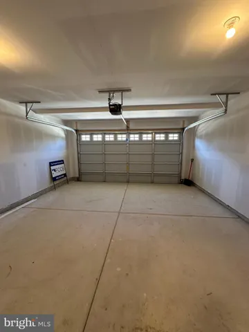a view of a garage