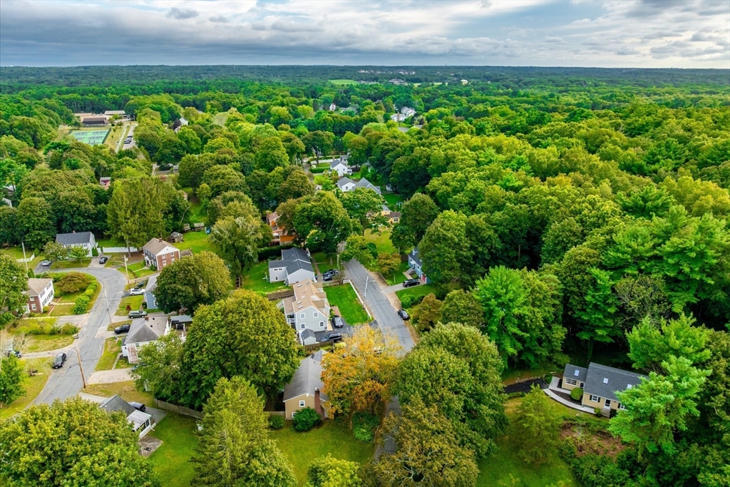 34 Carleton Road Hingham, MA 02043 - Photo 34 of 35 an aerial view of residential houses with outdoor space and trees all around