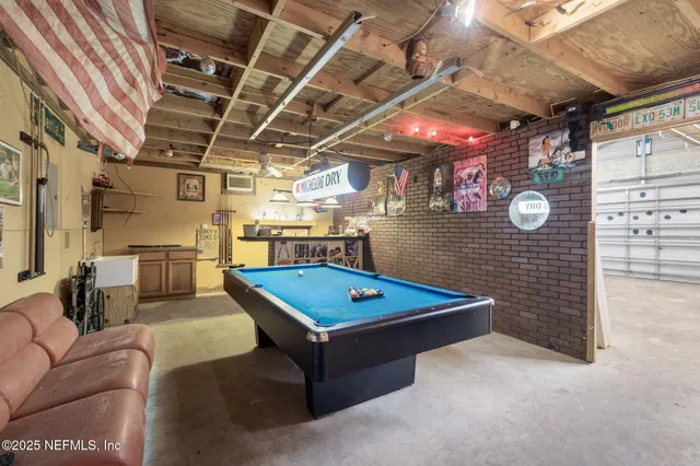 a view of a room with furniture