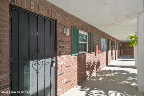 a view of front door of house