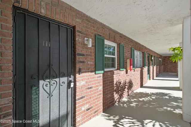 a view of front door of house