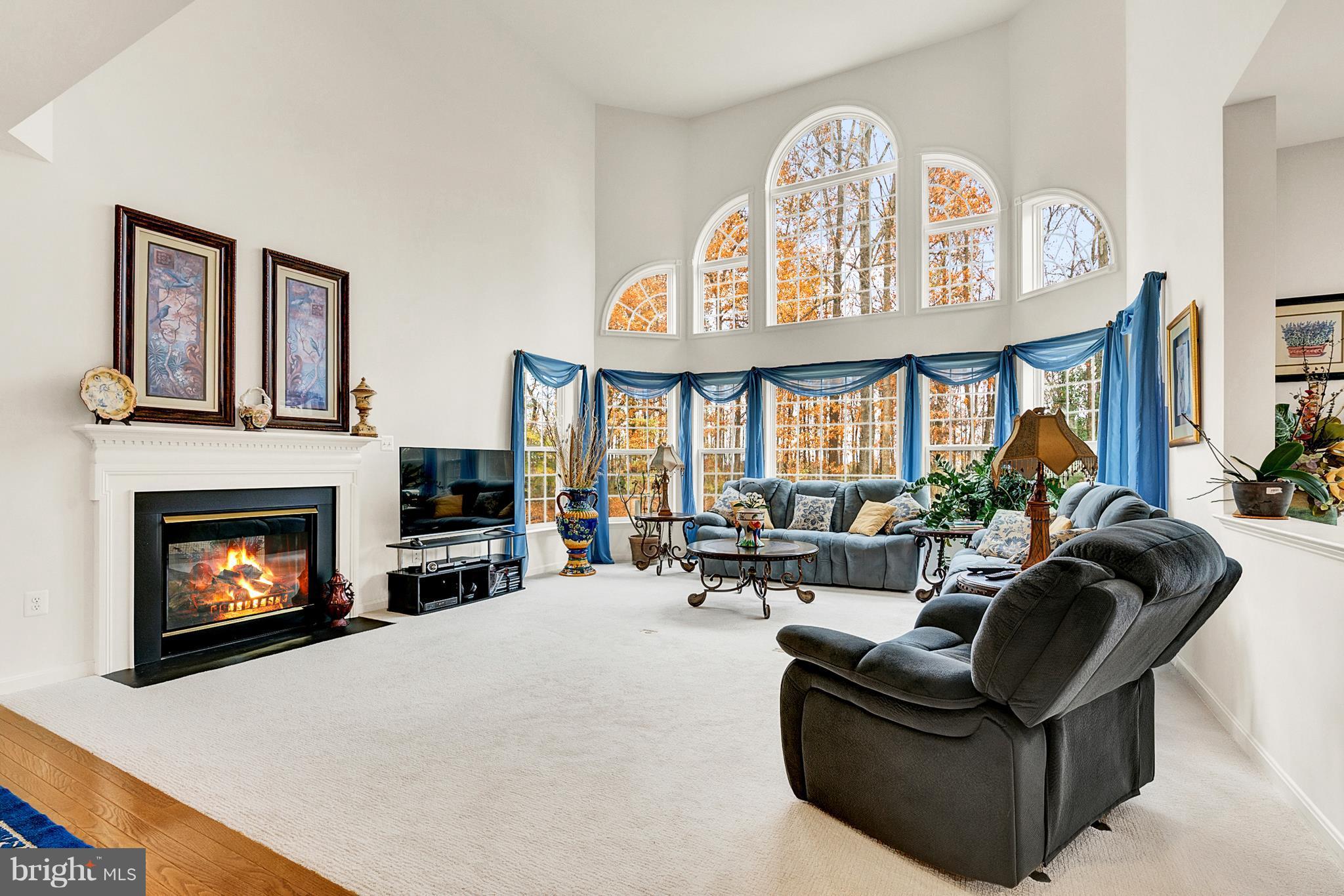842 Kingsbrook Road Culpeper, VA 22701 - Photo 7 of 30 a living room with furniture a fireplace and a large window