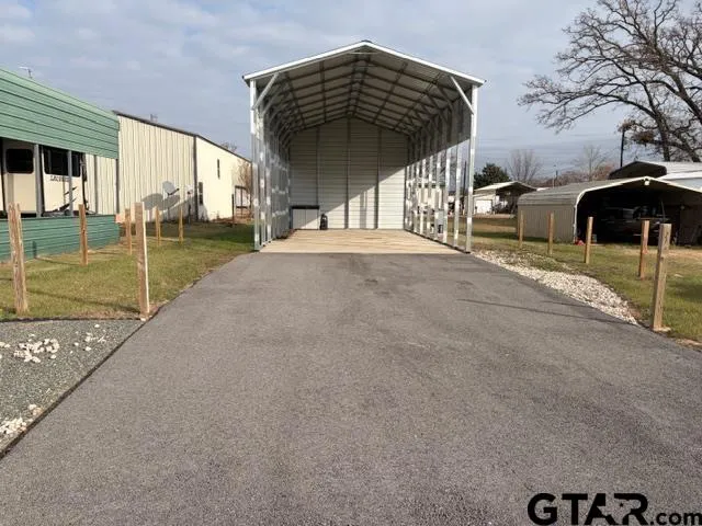 a bird view of a room with trampoline