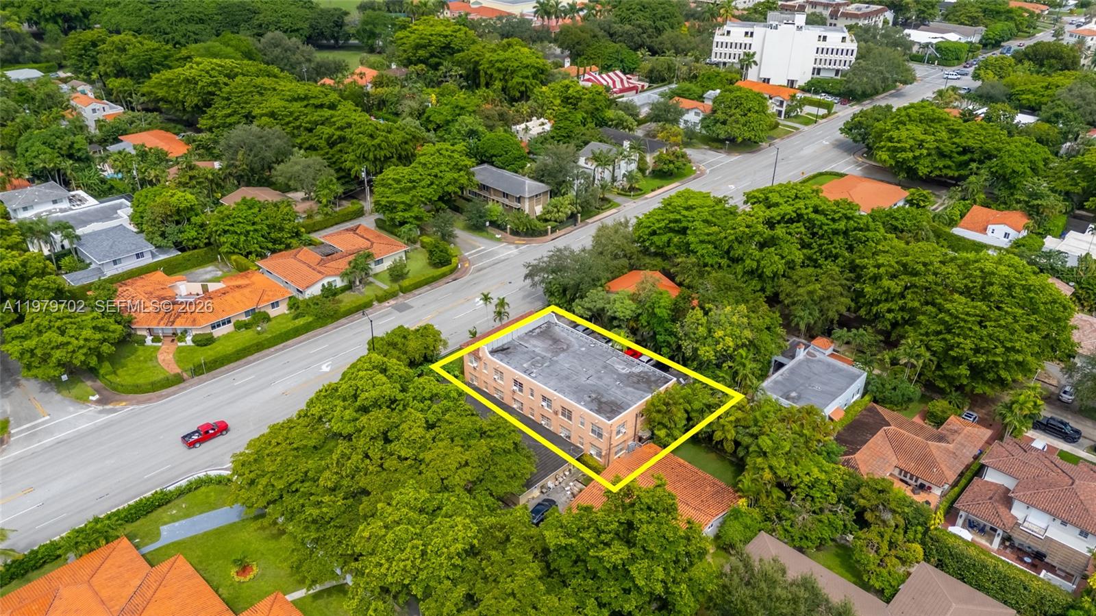 3409 South Le Jeune Road Coral Gables, FL 33134 - Photo 10 of 53 an aerial view of house with yard