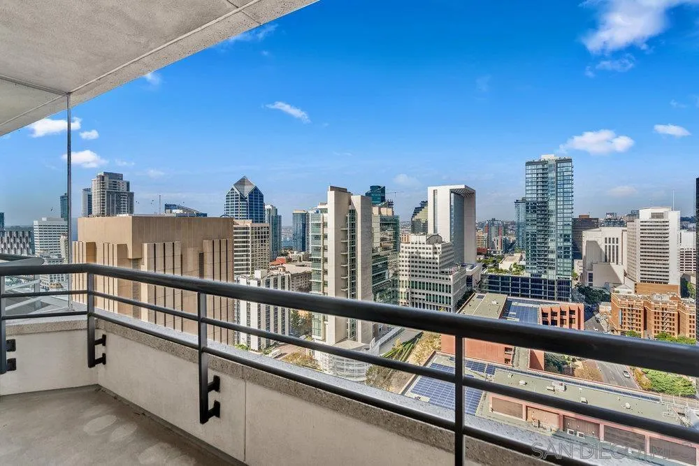700 Front Street, Unit 2105 San Diego, CA 92101 - Photo 3 of 28 a view of city from a balcony