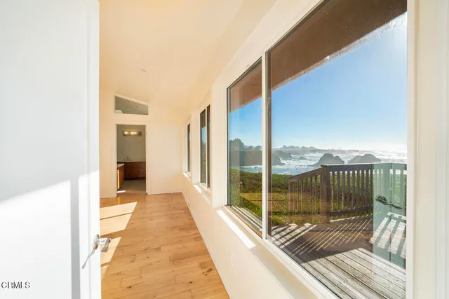 a view of two windows