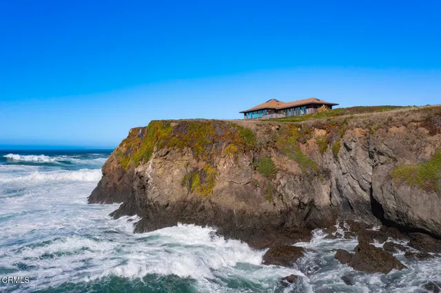 a view of beach and ocean