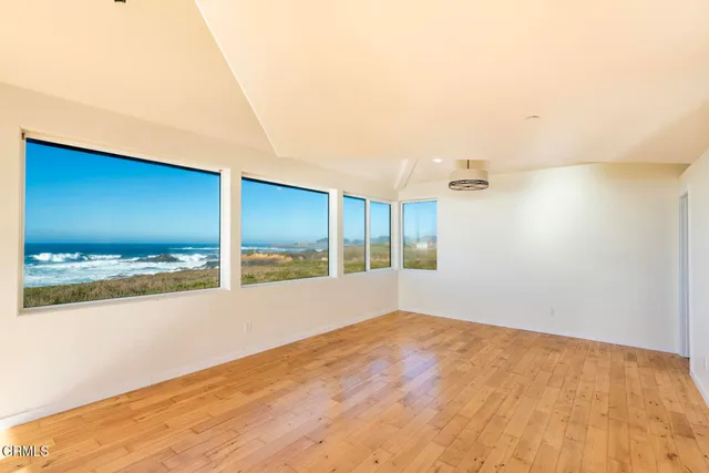 a view of an empty room and window