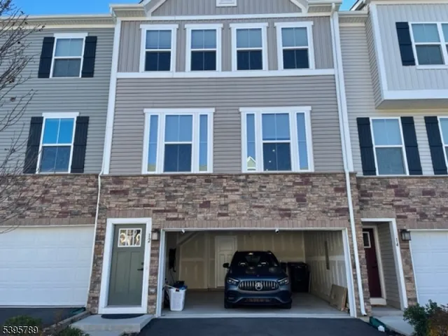 a car parked in front of a building